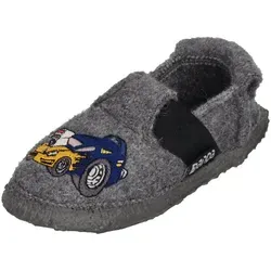 Nanga Jungen Fire Racer Hausschuh, Grau, 23 EU - Hausschuhe für Jungen, bei 30° waschbar, perfekte Passform und rutschfeste Naturkautschuksohle für sicheren Halt.