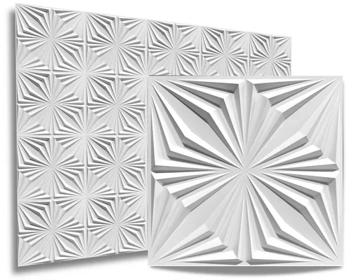 IKHEMalarka 3D Wandpaneel 3D Paneele PVC Kunststoffpaneele, BxL: 50,00x50,00 cm, 0,25 qm, (1 Stück, 3D Wandpaneele Deckenpaneele) hochwertige & harte PVC 3D Platten Wand & Decke