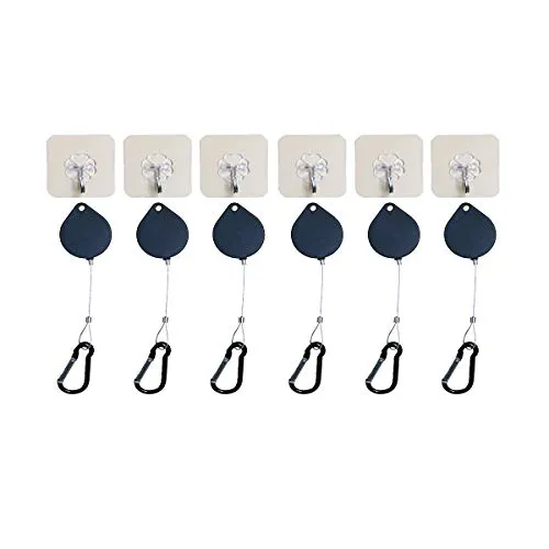 Orzero [6 Packs] Ersatz für VR Cable Managment, Deckenaufhängesystem Adhesive Haken für PS VR2 /HTC Vive/HTC Vive Pro/Rift/Gear VR/Google Cardboard Virtual Reality Headset/Wired VR zubehör