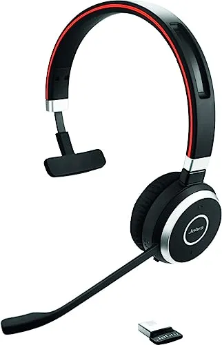 Jabra Evolve 65 SE UC Mono - Kabelloses Office-Headset mit Geräuschunterdrückung, ideal für stundenlange Telefonate und höchsten Tragekomfort