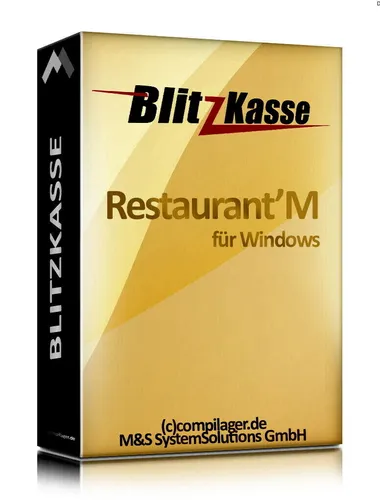 GASTRO Kassensoftware Blitzkasse Restaurant, Cafe Bar, 50 Tische TSE-konform