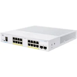 Cisco Business 350 Series CBS350-16P-2G - L3 Managed Switch mit PoE+ - 16 PoE-Ports mit 120 W Budget und IPv6-Sicherheit für optimalen Schutz. Ideal für Einzelhandelsgeschäfte und Büros, vereinfacht durch intuitives Dashboard.