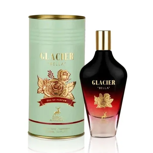 Glacier Bella Eau de Parfum 100 ml by Maison Alhambra - Erfrischender blumiger Duft für Frauen, ideal für Frühjahr und Sommer. Perfekt für den täglichen Gebrauch und sorgt für ein sauberes, feminines Profil.