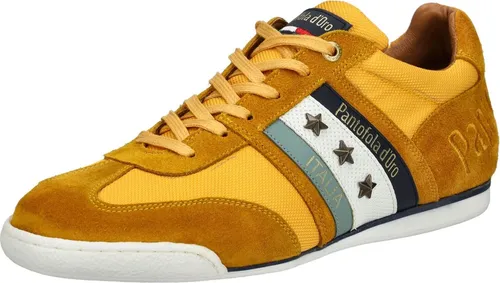 Pantofola d'Oro Sneaker Leder/Textil - Modischer Fußballschuh aus hochwertigem Leder/Textil, ideal für den Alltag. Bequem, anpassungsfähig durch Schnürung und mit einem praktischen Wechselfußbett.