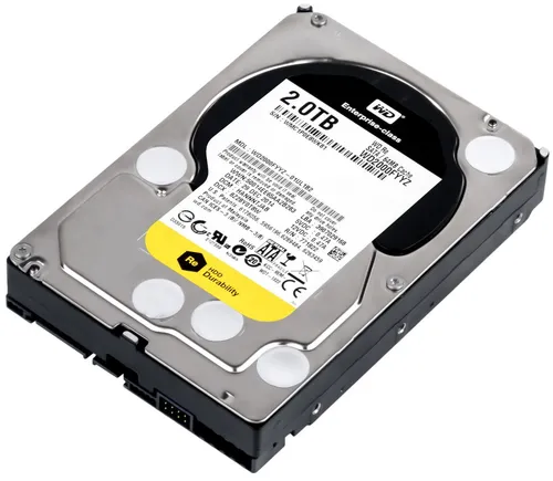 WD2000FYYZ Western Digital 2TB Server HDD - 3,5" SATA Festplatte mit 7200 U/min und 64 MB Cache, ideal für zuverlässige Serveranwendungen und hohe Datenverfügbarkeit.