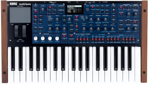Korg Multi / Poly Analog Modellieren Synthesizer 37 Tasten - Synthesizer & Soundmodule, 37 anschlagdynamische Tasten für vielseitige Klanggestaltung und kreative Musikproduktion.