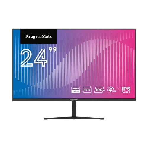 Kruger&Matz 24" Monitor 100Hz - 24-Zoll Monitor mit 100Hz für flüssige Bilddarstellung, ideal für Gaming und Multimedia-Anwendungen.