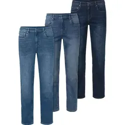 Stone Rich 5-Pocket-Jeans (Spar-Set, 3er-Pack) - Strapazierfähige Jeans aus Denim-Stretch-Gewebe mit dehnbarem Komfortbund für optimalen Tragekomfort. Ideal für den Alltag und vielseitig kombinierbar.