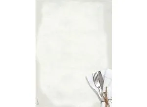 Sigel Briefpapier DP125, Menü Speisen, A4, 90 g/m² - Büro- & Schreibwaren: A4-Motivpapier mit elegantem Besteck-Design, ideal für Speisekarten und Papier-Aufsteller, perfekt für Drucker geeignet.