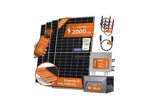 Solarway Balkonkraftwerk 2000 Wp mit Speicher - Balkonkraftwerk All-in-One mit 800 Watt Einspeisung, intelligenter Energieverwaltung und bis zu 30 Jahre Leistungsgarantie – ideal für nachhaltige Stromversorgung.