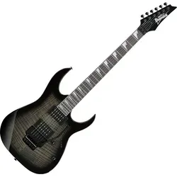 Ibanez GRG320FA-TKS Transparent Black Sunburst - Gitarren, RG Gio-Serie mit Linde/Pappel Korpus und 2x Infinity R Humbucker für kraftvollen Sound, perfekt für Einsteiger und fortgeschrittene Spieler.