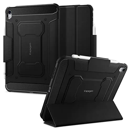 Spigen Rugged Armor Pro Hülle für iPad 11 & 10,9 Zoll - Robustes Tablet Cover aus TPU mit Karbonfaser-Design, kompatibel mit Apple Pencil und Spigens Displayschutzfolie – idealer Schutz für dein iPad 11 (2025) und 10,9 Zoll (2022).