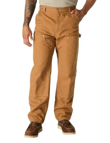 Carhartt B01 Double-Front Utility Work Pant 106679 - carhartt® brown - W40/L32 - Robuste Arbeitshose mit geradem Bein, 100% Baumwolle und strapazierfähigem Design. Ideal für den professionellen Einsatz mit praktischen Taschen und verstärkten Bereichen für hohe Langlebigkeit.