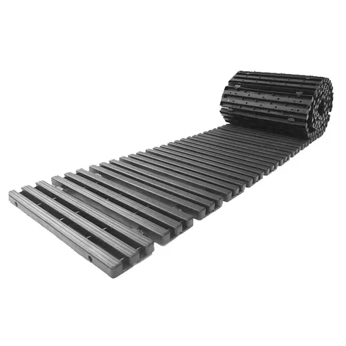 HTI-Living Trittsteine Rollweg 16-teilig Nessa Grau, 30x131 cm, Set, 16-St., 16 Module inkl. Verbindungselementen, Gehweg Gartenweg leicht zu verlegen