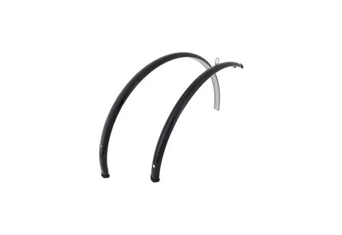 Contec Spatbordset Splash Protect CT Fender 28-35mm Schwarz Glänzend - Schutzbleche für Fahrräder, robust und stylisch, ideal für nasses Wetter und Schmutzschutz.