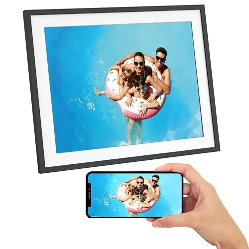 AgfaPhoto APF1700WIFI Digitaler Bilderrahmen 17" - Digitaler Bilderrahmen mit 43,2 cm Touchscreen und WLAN-Funktion für einfaches Teilen von Fotos, ideal für Zuhause oder im Büro.