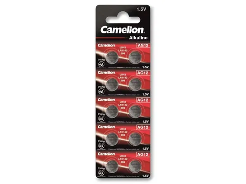 CAMELION Knopfzelle AG12, 10 Stück - Alkaline - Hochwertige Knopfzellen für niedrigen Stromverbrauch, ideal für Solar- und Windenergieanwendungen. Verlässliche Leistung mit einer Spannung von 1.5 V.