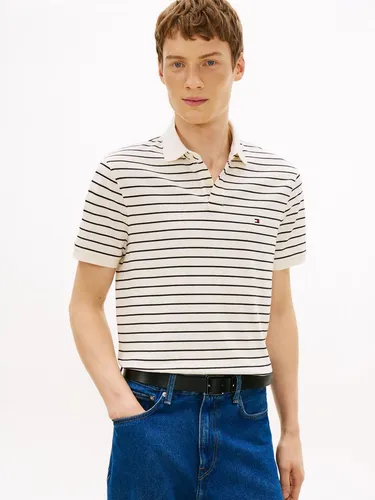 Tommy Hilfiger Herren 1985 Regular Polo Mw0Mw17770, Weiß, L - Authentisches Tommy Hilfiger Polo in klassischem Weiß. Hochwertige Verarbeitung und zeitloses Design für jeden Anlass.