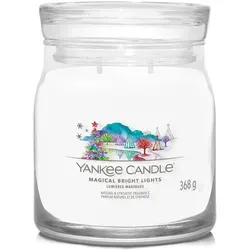 Magical Bright Lights Signature Medium Jar 368g 2-Docht - Kerzen mit verführerischen Duftnoten: Gefrorene Birne & Jasmin, ideal für eine entspannende Atmosphäre in Ihrem Zuhause.