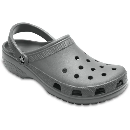 Crocs Classic Clog Sandale Slate grau, Größe 42-43 - Badeschuhe mit individuell anpassbarem Croslite-Fußbett für optimalen Komfort und Unterstützung. Ideal für Strand und Boot, mit Lüftungslöchern für Atmungsaktivität.