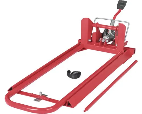 Hydraulikheber ClipLift für Rider und Traktoren - Zubehör für Gartengeräte – Stufenloses Anheben bis 300 kg für einfache Wartungsarbeiten, sicher und platzsparend klappbar mit doppelter Sicherheitsmechanik.