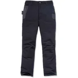 Carhartt Full Swing Steel Double Front Textilhose - Schwarz W30/L32 - Arbeits- & Schutzkleidung mit bequemen Flexbund, verstärkten Taschen und verbesserter Passform für hohen Tragekomfort und optimale Bewegungsfreiheit.