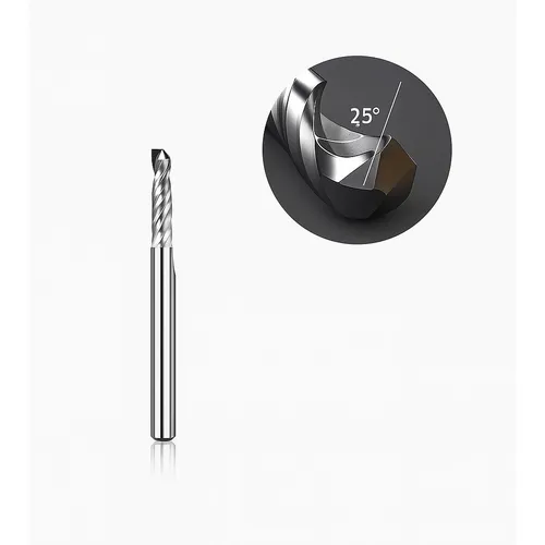 Makera - Spiral 'O' Single Flute Bit for Metal - 1/8″ Shank C1-BIT-O-FLUTE-M-3.175-12