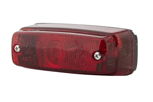 HELLA Schlussleuchte - Halogen - 24V / 12V - Steckanschluss/Anbau - Lichtscheibenfarbe: rot - Stecker: Male - rechts/links - Menge: 1 - 2SA 997 027-001