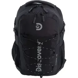 Discovery OUTDOOR 612 Rucksack Schwarz - Der vielseitige 23-Liter Rucksack für Wanderungen, mit zwei Hauptfächern, elastischen Seitentaschen und einem bequemen Hüftgurt. Perfekt für alle Abenteuer und optimaler Tragekomfort!