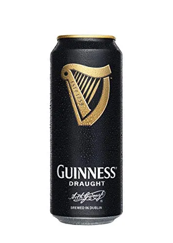 Guinness Draught 440 ml (EINWEG) - Stout Bier, cremig und vollmundig mit charakteristischem Kaffeegeschmack – perfekt für Genießer!