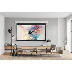 Saker Premium – Motor Leinwände-Elite screens Motorised screens for projectors, electric projection screen, Saker , Elektrische Beamer Leinwand-Elite Screens, Beamer Leinwand, Projektionsleinwand, Heimkino MaxWhite FG / Widescreen 16:9) / 150" (332 x 187 – Vorlauf )