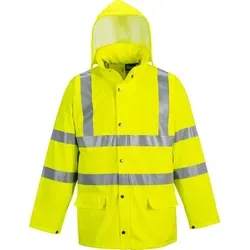 Portwest S491 Sealtex™ Ultra Jacke, ungefüttert Yellow Gr. XS - Funktionsjacken: Wasserdichte Warnschutz Regenjacke mit verschweißten Nähten für optimalen Schutz bei jedem Wetter und hoher Atmungsaktivität.