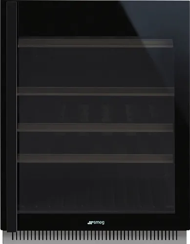 Smeg CVI638RN3 Einbau-Weinlagerschrank - Dolce Stil Novo in Eclipse-Schwarz - Eleganter Weinkühlschrank mit Rechtsanschlag, ideal für die perfekte Lagerung Ihrer Weine bei optimaler Temperatur und Stil.