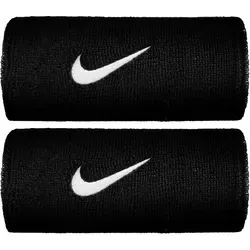 Nike Swoosh Jumbo Schweissband schwarz - 2 Stück - Praktisches Nike Swoosh Jumbo Schweißband aus 74% Baumwolle, ideal für Sport und Freizeit. Es absorbiert Schweiß schnell und ist waschmaschinenfest. Lieferung im praktischen 2er-Pack.