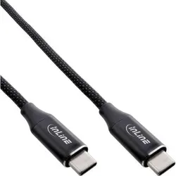 InLine® Magnetic USB-C Kabel, Stecker/Stecker, 100W, schwarz, 1m Kabel USB & Lightning USB 2.0