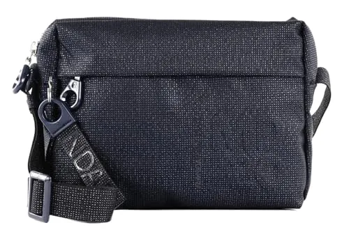 Mandarina Duck Damen MD20 Crossover Umhängetasche, Lux Navy - Umhängetasche aus langlebigem Mitrix-Material mit irisierenden Fäden für einen Hauch von Luxus, ideal für stilbewusste Frauen, die Funktionalität und Design schätzen.