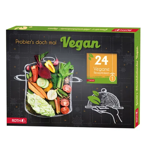 ROTH Adventskalender - Bio-Gewürz - Adventskalender "Vegane Rezepte" - 45x34x4 c