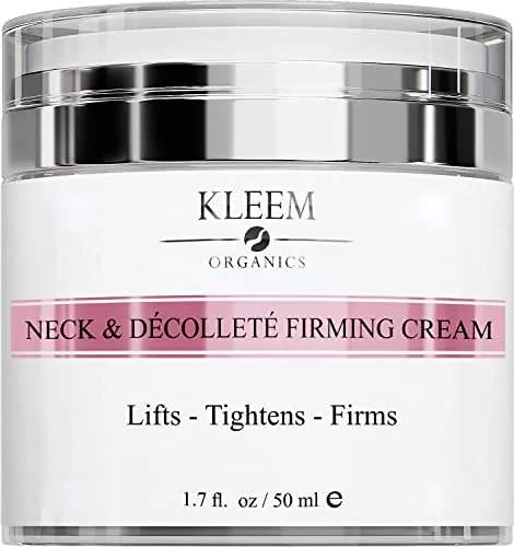 Kleem Organics Hals- und Dekolleté Creme mit Peptiden und Retinol - Hals- & Dekolletépflege mit Lifting-Effekt, reduziert Falten und verbessert die Hautelastizität dank natürlicher Inhaltsstoffe.