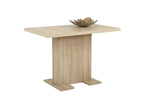 Esstisch Sonoma Eiche - Ausziehbar für flexible Essplätze - Tische & Stehtische, ausziehbar auf ca. 150 cm für extra Platz, in eleganter Sonoma Eiche Nachbildung, ideal für jedes Esszimmer.