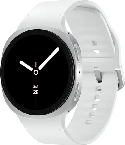 Samsung L335 Galaxy Watch 8 LTE 44mm EU-Modell silber - Smartwatch mit LTE-Funktion, ideal für modernes Lifestyle-Tracking und Fitnessmonitoring für Damen und Herren.