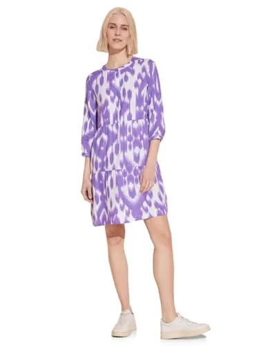 Street One Damen Tunika-Kleid mit Print smell of lavender,38