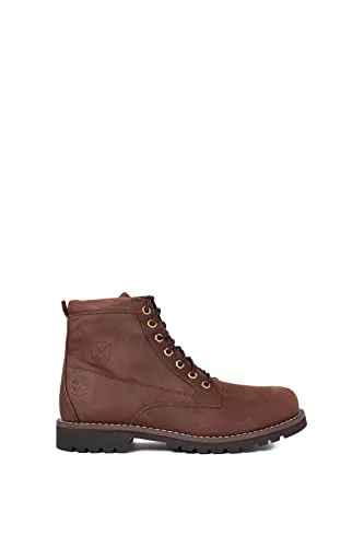 Schnürboots TIMBERLAND "REDWOOD FALLS MID LACE UP WATERPROOF BOOT" Gr. 43, soil - Wanderschuhe, wasserdicht und rutschfest, ideal für winterliche Abenteuer und Outdoor-Aktivitäten.