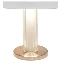 Trezzi Portable Tischleuchte Weiß - 21.9 cm, elegant und dimmbar - Tischleuchten, tragbare Eleganz mit dreistufiger Dimmung und einfachem USB-Laden für die perfekte Atmosphäre überall.
