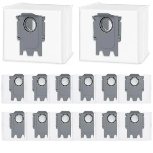 Bluearks 14 Stück Beutel für Roborock Q7 L5+/Q10 S5+/S7 Max Ultra/Q5 Pro+/Q8 Max+/S8+/S8 Pro Ultra/S7 MaxV Ultra/S7 Pro Ultra/Q7+/Q7 Max+/T8/Q5+/G10S PRO/Q7 Max+ Staubsauger Absaugstation