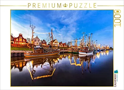 CALVENDO Puzzle Greetsieler Kutterflotte - 1000 Teile - Klassisches Puzzle mit 1000 Teilen, hochwertige Druckqualität und präzise Stanzung für langlebigen Puzzle-Spaß. Perfekt für die ganze Familie, fördert Konzentration und Gedächtnis.