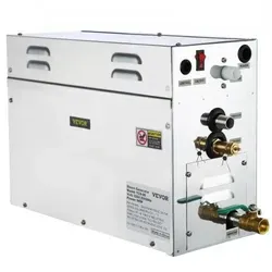 VEVOR Dampfgenerator 9KW - Whirlpool Dampfgenerator für Sauna und Dampfduschen, 9 kW Leistung, programmierbare Steuerung, ideal für entspannende Spa-Erlebnisse zu Hause.
