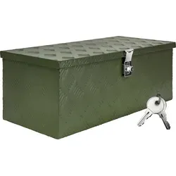 Trucky Anhänger-Deichselbox D050 Grün - Transportboxen: Robuste Aluminium-Box für sicheren Transport von Werkzeugen und Materialien, ideal für Handwerker und Outdoor-Enthusiasten.