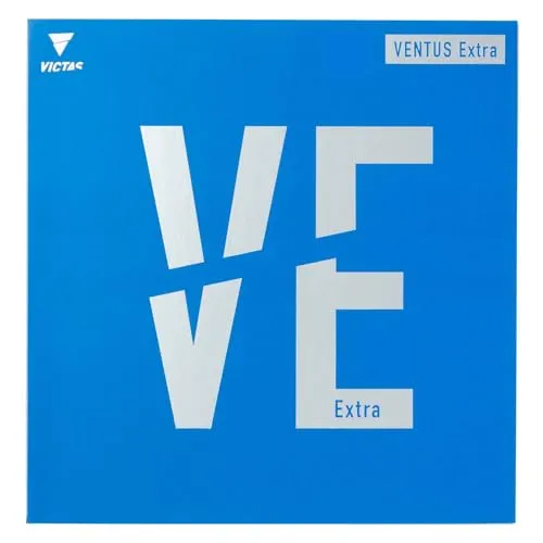VICTAS Belag Ventus Extra, rot, 2,3 mm - Hochwertiger Tischtennisbelag mit hoher Energierückführung für präzise Schläge. Ideal für Spieler, die Geschwindigkeit und Kontrolle suchen. Zertifiziert durch J.T.A. und ITTF.