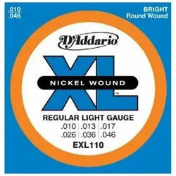 D'Addario EXL110 3er Set für E-Gitarre Light 010 - 046