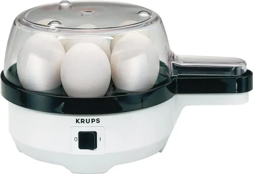 Krups Eierkocher F23370 Ovomat Special - 7 Eier gleichzeitig, 350 W, mit akustischem Signal und transparentem Deckel für perfekte Konsistenz